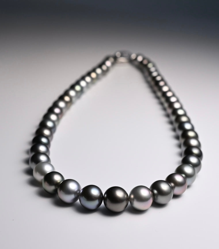 SK-119172 Aurora Multi Color Tahitian Pearl Strand