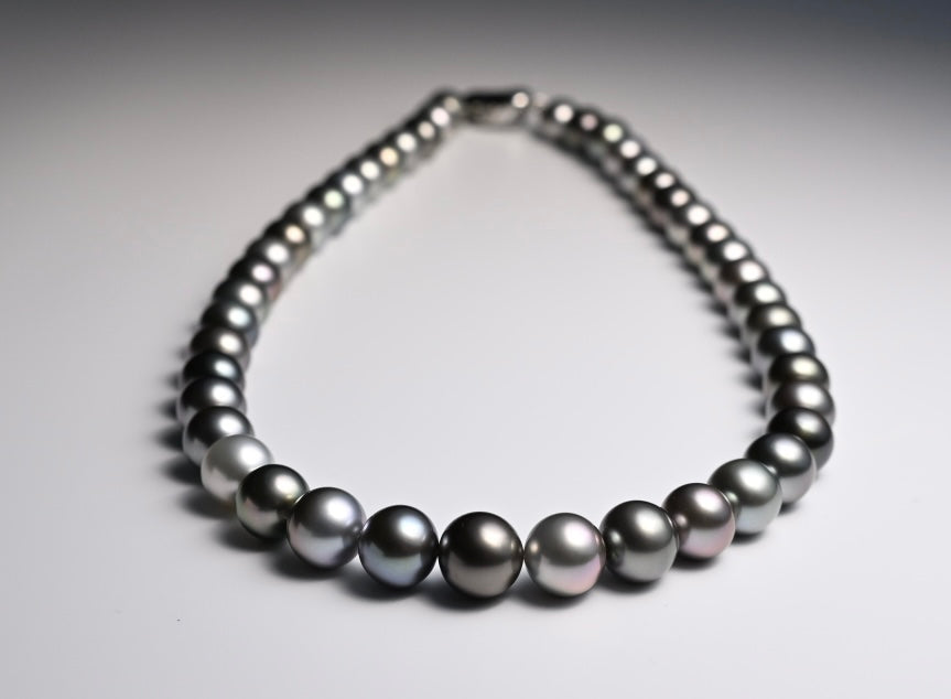 SK-119172 Aurora Multi Color Tahitian Pearl Strand