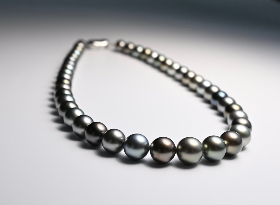 SK119178 Aurora Multi Color Tahitian Pearl Strand