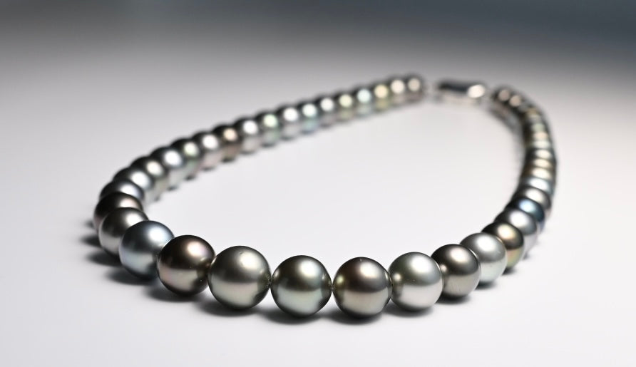 SK119178 Aurora Multi Color Tahitian Pearl Strand