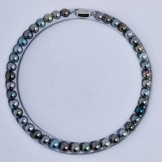 SK119178 Aurora Multi Color Tahitian Pearl Strand